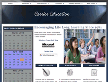Tablet Screenshot of carriereducation.com
